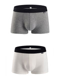 Men's Breathable Threaded Fabric U Convex Trunks
