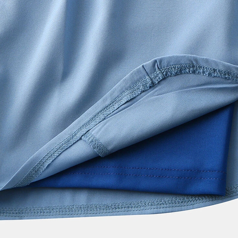 Men's 2-in-1 Quick Dry Stretch Board Shorts with Boxer Liner & Zipper Pockets