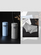 Men's Threaded Fabric U-Raised Low Rise Trunks