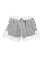 Mens Mesh Loose See Through Swim Shorts