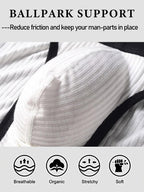 3 Pack Low Rise Soft Briefs With Support Pouch