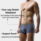 4 Pack Separate Ball Pouch Breathable Trunks