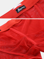 Men's Sexy Transparent Mesh Trunks