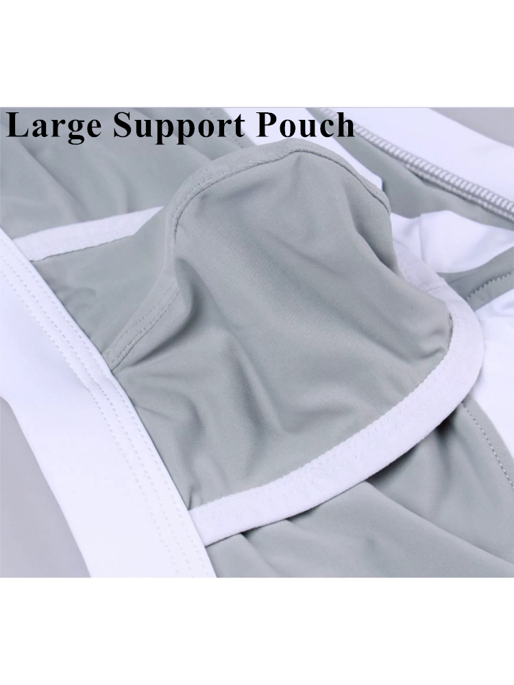 2 Pack Men's Separated Ball Pouch Trunks With Fly