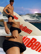 Men Sexy Pouch Solid Bikini Swim Briefs