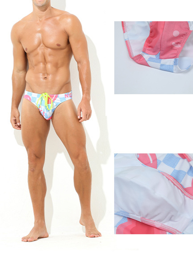 Men’s Colorful Low-rise Briefs With Drawstring