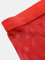 Men's Sexy Transparent Mesh Trunks