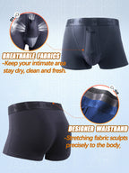 Aoelemen 2 Pack Separate Dual Support Pouch Men's Underwear