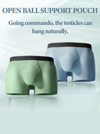 Men's Cooling Separate Pouch Boxer Briefs Dual Pouch Underwear