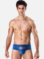 Aoelemen 4 Pack Men's Breathable U Convex Pouch Briefs